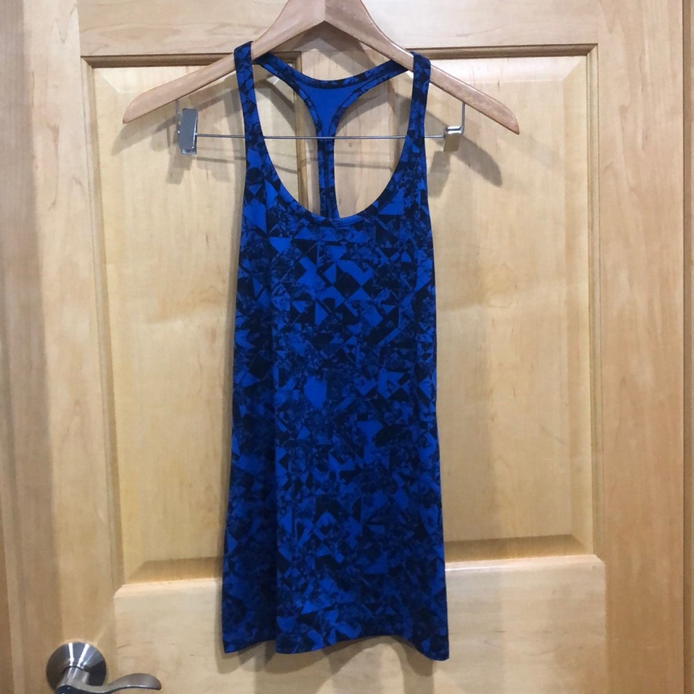 Nike Dri-Fit Blue and Black Tank Top